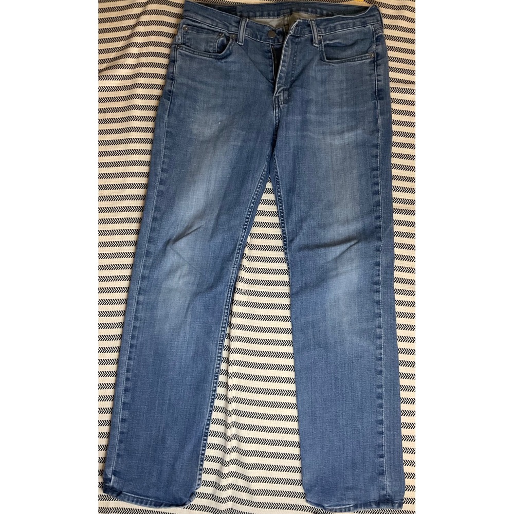 Levi Strauss Co Mens‎ Jeans 505 Regular Fit Medium Wash Denim Size 33x32